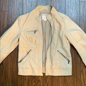 Faux leather jacket